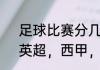 足球比赛分几大联赛（足球的欧冠，英超，西甲，意甲是什么意思）