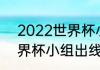 2022世界杯小组出线规则（22年世界杯小组出线规则）