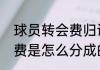 球员转会费归谁（足球运动员的转会费是怎么分成的）