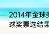 2014年金球奖排名前十（2014年金球奖票选结果）