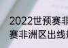 2022世预赛非洲区规则（2022世预赛非洲区出线规则）