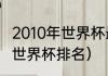 2010年世界杯最终排名（阿根廷2010世界杯排名）
