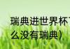 瑞典进世界杯了吗（今年世界杯为什么没有瑞典）