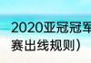 2020亚冠冠军历届冠军（求亚冠小组赛出线规则）