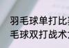 羽毛球单打比赛的基本战术打发（羽毛球双打战术六种方法）