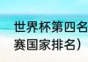 世界杯第四名是哪个国家（世界杯参赛国家排名）