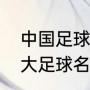 中国足球史上十大巨星排名（世界十大足球名将是谁）