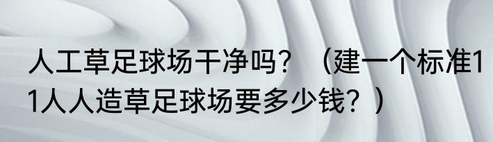 人工草足球场干净吗？（建一个标准11人人造草足球场要多少钱？）