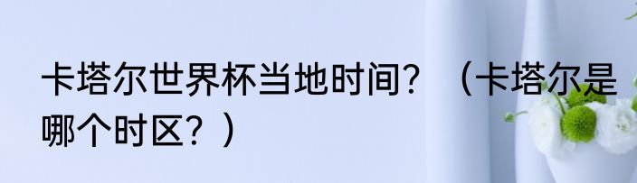 卡塔尔世界杯当地时间？（卡塔尔是哪个时区？）