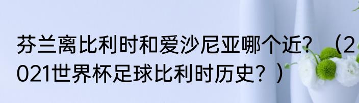 芬兰离比利时和爱沙尼亚哪个近？（2021世界杯足球比利时历史？）
