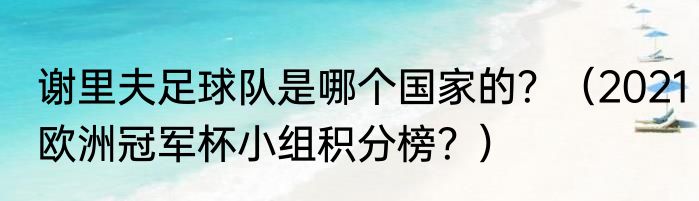 谢里夫足球队是哪个国家的？（2021欧洲冠军杯小组积分榜？）