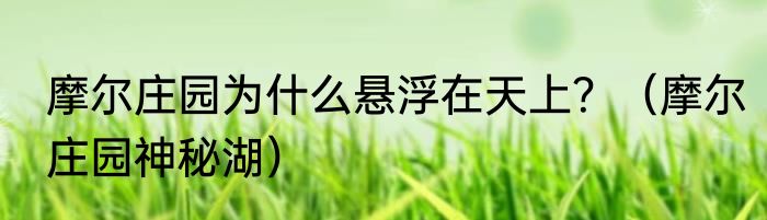 摩尔庄园为什么悬浮在天上？（摩尔庄园神秘湖）