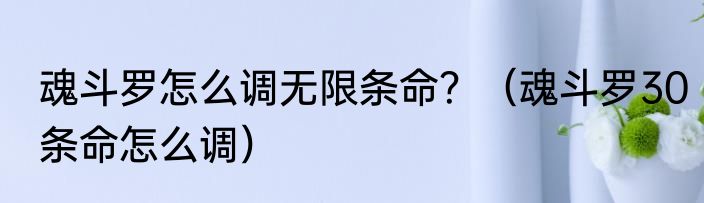 魂斗罗怎么调无限条命？（魂斗罗30条命怎么调）