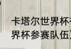 卡塔尔世界杯有哪些队伍（卡塔尔世界杯参赛队伍）
