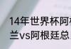 14年世界杯阿根廷所有比赛结果（荷兰vs阿根廷总比分）