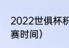 2022世俱杯积分榜（2023世俱杯开赛时间）