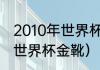 2010年世界杯金靴奖得主（最年轻的世界杯金靴）
