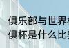 俱乐部与世界杯的区别（2023女排世俱杯是什么比赛）