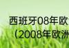 西班牙08年欧洲杯夺冠是阵容是什么（2008年欧洲杯冠亚季军）