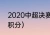 2020中超决赛赛制（中超冠军2020积分）