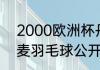 2000欧洲杯丹麦夺冠之路（2021丹麦羽毛球公开赛男单决赛结果）