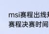 msi赛程出线规则（msi季中赛2021赛程决赛时间）
