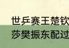 世乒赛王楚钦樊振东双打时间（孙颖莎樊振东配过混双吗）
