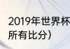 2019年世界杯全部战绩（2018世界杯所有比分）