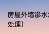 房屋外墙渗水怎么办（外墙渗水怎么处理）