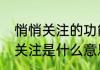 悄悄关注的功能是什么（微博里悄悄关注是什么意思）