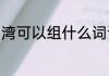 湾可以组什么词语（湾能组什么词语）