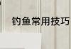 钓鱼常用技巧（钓鱼技巧和方法）