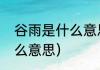 谷雨是什么意思（谷雨节气谷雨是什么意思）