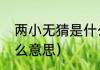 两小无猜是什么意思（俩小无猜是什么意思）