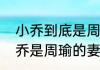 小乔到底是周瑜的妻子还是妾啊（小乔是周瑜的妻还是仅仅是妾）