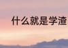 什么就是学渣（学渣是什么意思）