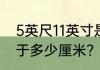 5英尺11英寸是多少？（5尺11英寸等于多少厘米？）