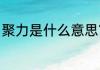 聚力是什么意思？（聚力什么意思？）