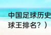 中国足球历史前锋排名？（足球十大球王排名？）
