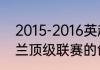 2015-2016英超最终积分榜？（英格兰顶级联赛的创始成员？）