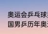 奥运会乒乓球男团历届前三名？（中国男乒历年奥运成绩？）
