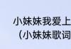 小妹妹我爱上了你是哪首歌的歌词？（小妹妹歌词）