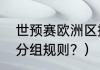 世预赛欧洲区排名？（世界杯附加赛分组规则？）