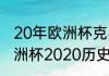 20年欧洲杯克罗地亚比赛纪录？（欧洲杯2020历史战绩查询？）