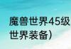 魔兽世界45级时期最好装备？（魔兽世界装备）