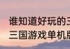 谁知道好玩的三国类单机游戏啊`？（三国游戏单机版）