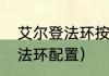 艾尔登法环按键设置推荐？（艾尔登法环配置）