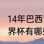 14年巴西世界杯巴西队阵容（2014世界杯有哪些国家参赛）