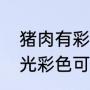 猪肉有彩色光是怎么回事（猪头肉反光彩色可以吃吗）