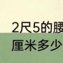 2尺5的腰围是多少厘米（2尺5是多少厘米多少英寸）